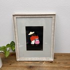 Vintage Mexican Gouache Artwork Folk Art Paintings Signed Lbh Originals Set Of 2