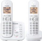 Panasonic 2 Handset Cordless Phone With Digital Answering System And Caller Id  