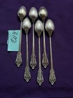Grande Baroque Long Iced Tea Spoon Lot Of 6 Wallace Sterling Silver 6 5 8    Set B