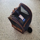 Top Paw All Day Backpack Pet Carrier  Dog cat  25 Lb  Navy With Brown Trim  New 