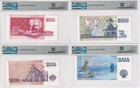 Iceland Set 4  500 100 5000 10000 Kronur 2001 P 58 59 60 P 61 Gem Unc Pmg 66 Epq