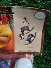 Walco Holiday Rocking Horse Vintage Sequin Bead Christmas Ornament Craft Kit Nos