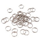 Craftdady 1000pcs 15mm Round Split Key Rings 1 6 Inch Platinum Plated Metal F   