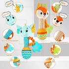 Baby Rattles Soft Sensory Shaker Teething Toys Plush Animal Newborn Gift 0-12 Mo
