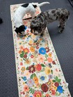 Washable Runner Rug 2x6 Beige Floral  Non Slip For Hallway  Kitchen