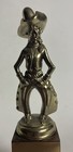 Vintage Unetched Metal Cowboy Abstract Caricature Award Trophy Funny Goofy