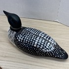 1991 Hand Carved Common Loon Decoy     Signed Andrea Shreiner Md Folk Art Bird