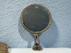 Vintage Stylebuilt Accessories 24 Kt Gold Plated Mirror Hand Held Vanity W case