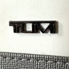 Tumi For Delta Travel Pouch Zip Case Gray Black Toiletry Tech Organizer