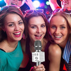 Wireless Bluetooth Karaoke Microphone 3-in-1 Portable Handheld Karaoke Mic Speak