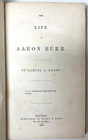 1835 Life Of Aaron Burr Knapp Hamilton Duel Biography Original Boards