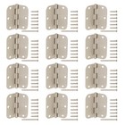 New Everbilt Squeak Free Door Hinges 3-1 2  X 5 8 radius - Satin Nickel 12 Pack