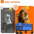 Wagons Carts Foldable  Lightweight Portable Utility Shopping Cart With Wheels  F