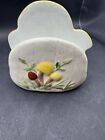 Vintage Retro Mushroom Napkin Holder 1984 Painted Ceramic Kitchen