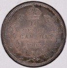 1902-h Canada 10 Cents Silver Rainbow Toned  3027-5