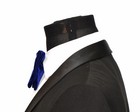Mens Ferucci Oversized Bow Tie - Blue Velvet Bowtie  Mens Big Bow Tie