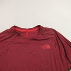 North Face Shirt Womens Long Sleeve Lightweight Crew Neck Red Casual