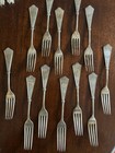 Laurel 1878  1847 Rogers Bros Silverplate Set Of 12 Dinner Forks Aesthetic
