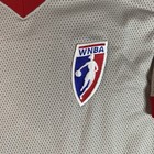 Vintage Champion Wnba Referee Jersey Womens Large Gray Red Basketball Official
