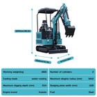 1 8 Ton Mini Excavator Kubota Water-cooled Radiator Engine Hydraulic Thumb Grab