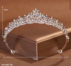 Bridal Crystal Tiara Headband Silver Wedding Crown Hair Accessory Women 4 5  13 C