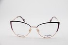 New Fysh 3713 M200 Black Gold Purple Authentic Frames W case Eyeglasses 55-17