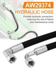 4pcs Hydraulic Hose Replacement For John Deere Aw29374 Tractor Loader 5800psi