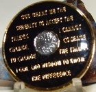 Black Tri Plate Alcoholics Anonymous Aa 11 Year Medallion Coin Token Chip Sober