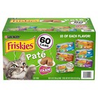 Purina Friskies Adult Pate Wet Cat Food  6 Variety Pack  60 Ct  5 5 Oz 