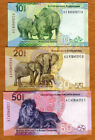 Set South Africa 10-20-50 Rand  Nd  2023   P-w148-w149-w150  Unc Mandela