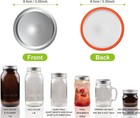 Mason Jar Lids   Rings Wide Mouth Canning Lids Ball Kerr Jar Leakproof 3 6 12 24