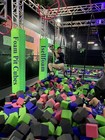 Isellfoam Gymnastics Foam Pit Cubes blocks 4  Inch  charcoal  500 Piece