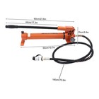 Manual Hydraulic Hand Pump Set 10000psi Oil Storage  10 4 Ton 2 Speed New