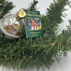 Silver Jingle Bell Blown Glass Christmas Ornament By Old World Christmas