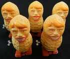 Jimmy Carter The Walking Peanut President Windup Toy - Japan 1976 Nos Lot Of 5