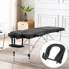 Massage Table Face Cradle Headrest adjustable 26 Cm X 27 X 7 Cm  Black 