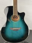 Excellent Yamaha Apx600 Thinline Acoustic-electric Guitar  Spruce Top  Blue Burs