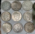 Morgan And Peace Silver Dollars Mix Years Lot Of 20 Coins Lot 1