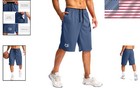 Men s 11  Long Basketball Shorts - Lightweight  Quick-drying With Zipper Pockets