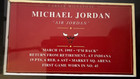 Michael Jordan Signed Chicago Bulls Red  45 Jersey Framed Psa 8  he s Back  Coa