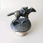 Blanton   s Bourbon Whiskey Cork Bottle Stopper W race Horse   Jockey Letter  n   