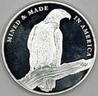 American Reserve Mined Made 1 Troy Oz 999 Fine Silver Round