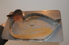 Large Antique Tin Cookie Cutter Duck 10  By 6  Baking Accessory Decorating Vint 