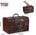 Vintage Treasure Chest  Pirate Keepsakes Box For Kids Gifts  Wooden Storage Box