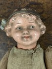 Antique Jointed Doll Composite Head Stuffed W excelsior Collector Creepy Rare