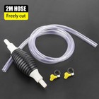 Siphon Hand Pump Portable Manual Car Fuel Transfer For Gas Gasoline Petrol 2m