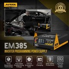 Autool Em385 Car Battery Charger 400a Jump Starter Ecu Programming Power Supply