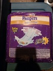 Vintage Pampers Premiums Full Pack With 26 Diapers 9-20kg   20-44lbs Small Rip