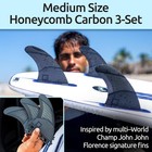 Honeycomb Fiberglass Performance Surf Fins     Fits Futures Single Tab - Ride As T
