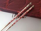 Chinese Authentic Sterling Silver 70g Home Tableware Solid Chopsticks                  